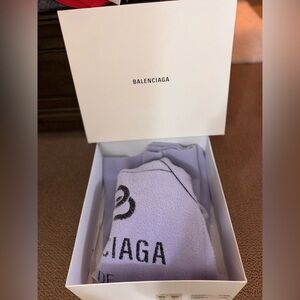 Balenciaga Hooded coat  in Soft Lavender